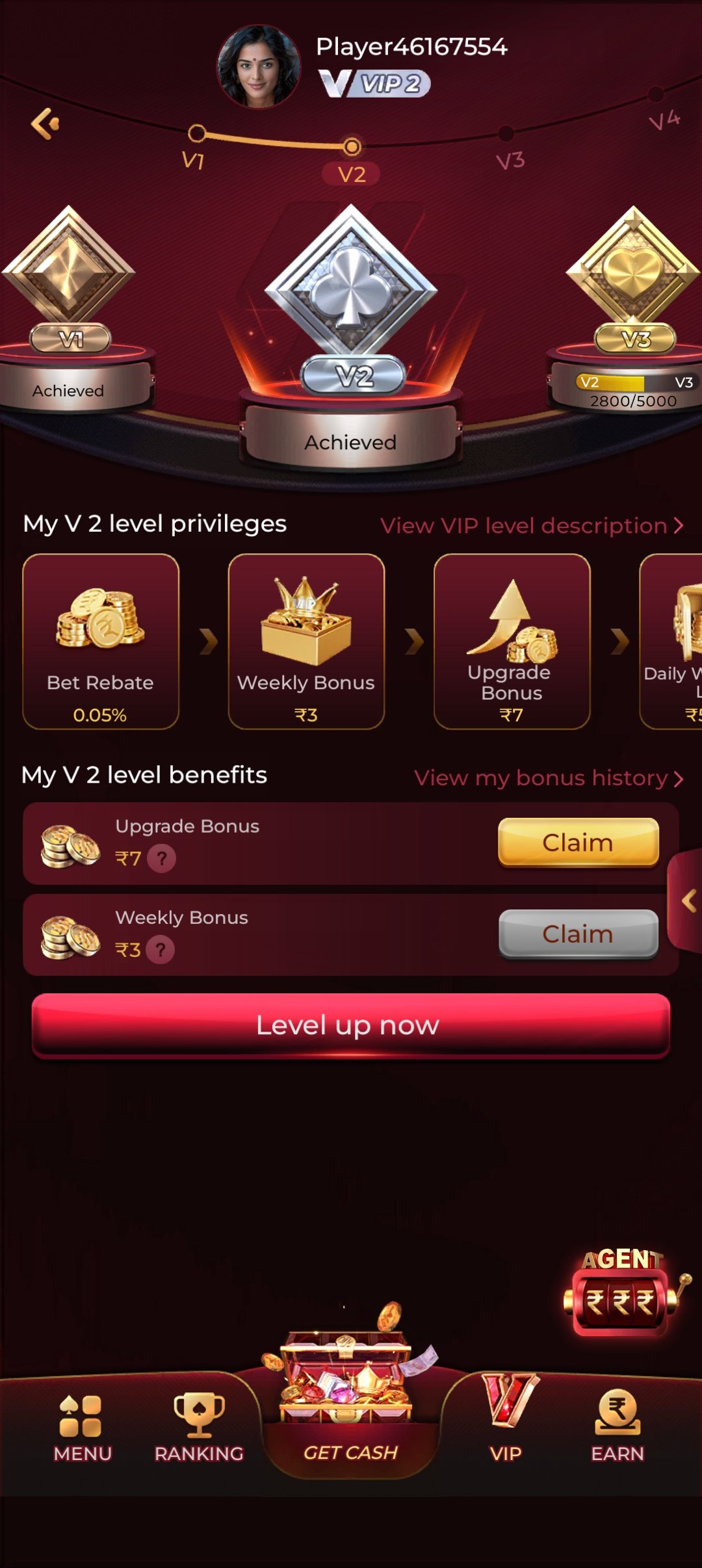 RS9 Game VIP levels screenshot